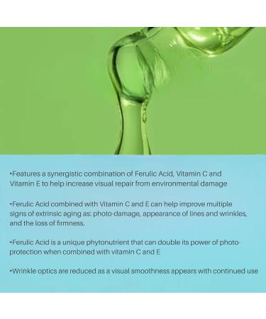 Serious Skincare Absolutes Wrinkle Rebel Anti-Aging Facial Serum - Vitamin C & E Bakuchiol Extract - Collagen & Elastin Booster - 1 oz (1 Pack) | International Shipping - Buy Online on GoSupps.com