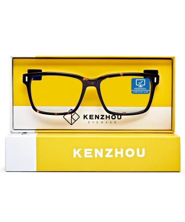 Blue Light Blocking Computer Lightweight Glasses - Acrylic Anti Allergy Frame Anti Eyestrain for Women & Men Large Twilight-c3