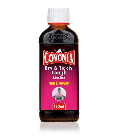 Covonia Dry & Tickly Cough Linctus 150ml soothing relief of dry coughs and sore throats