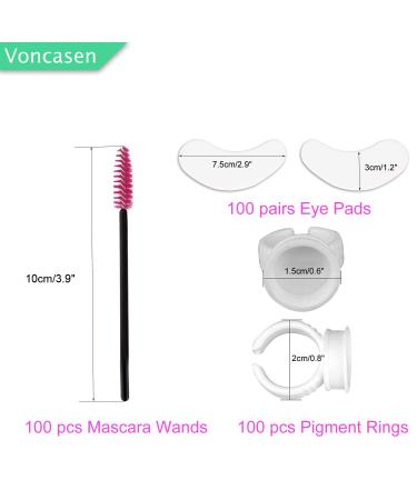 Buy 3x100 Lint Free Eye Gel Patches & Glue Rings for Eyelash Extensions - Pink Combo - International Shipping Available - Buy Online on GoSupps.com