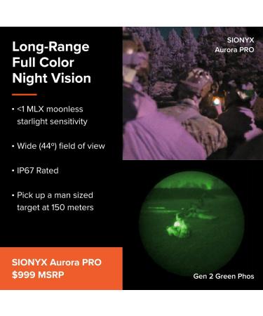 SiOnyx Aurora PRO NVG I Full Color Digital Night Vision Camera with Hard Case I Infrared Monocular Spotting Scope I GPS  Compass  Water Resistant  WiFi & Recording Capabilities. - Buy Online on GoSupps.com