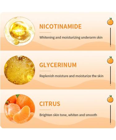 Underarm Whitening Cream Whitening Moisturizing Cream Improve Dull Skin Tone Suitable for All Skin Types (3PCS) - Buy Online on GoSupps.com