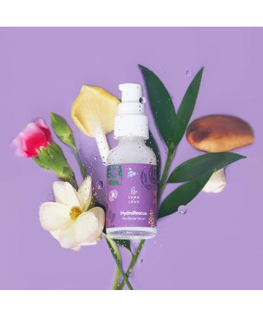 Luma & Leaf HydroRescue Hyaluronic Acid Serum - Advanced Face Serum with 5% Beta-Glucan Passionfruit Seed Oil for Deep Moisture Barrier Recovery Nutrient-Rich Skincare with Mushrooms 30ml - Buy Online on GoSupps.com