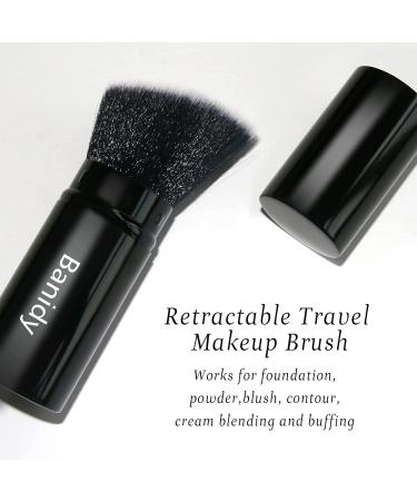 Banidy Retractable Kabuki Face Brush - Portable & Cruelty-Free for Flawless Makeup Application - Ideal for Foundation, Powder, Blush, Bronzer - Includes Cover (1PCS) - Buy Online on GoSupps.com