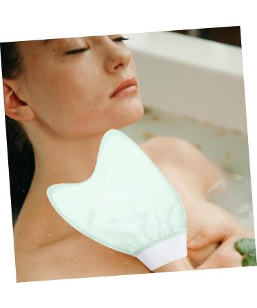 Baluue Body Exfoliator Glove - Light Green Bath Scrubber Mitten for Smooth Skin | International Shipping - Buy Online on GoSupps.com