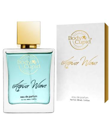Bo'dycupid Aqua Wave Perfume for Men & Women Eau De Parfum Fresh Unisex Fragrance - 100 mL (3.38 Fl Oz)