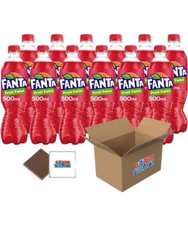 Fanta Selection 12x500ml Fanta Fruit Twist Bottles Convenient Bulk Pack For School Business Or Parties Boxed Treatz Fanta Fruit Twist Bottles 12x500ml