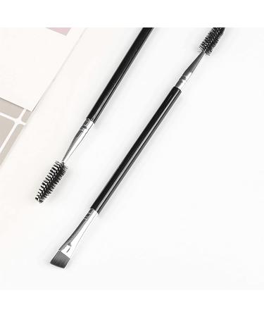 2-Piece Eyebrow Brush Set - Angled Duo Brush and Spoolie for Eyebrow and Eyelash Tinting - Buy Online on GoSupps.com