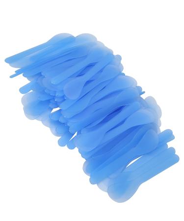 Cryfokt Spatule pour Masque Facial B ton en Plastique Durable pour Appliquer Uniform ment la Cr me pour la Maison Bricolage 100 Pi ces (Bleu royal)