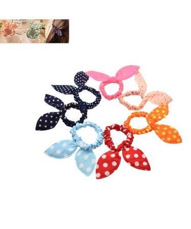 10-Piece Rabbit Ear Baby Hair Band Set - Cute Ponytail Holders & Hair Accessories for Kids - Buy Online on GoSupps.com