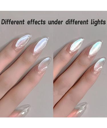 White Pearl Chrome Nail Powder Set - High Gloss Glitter Nail Art Kit for Manicure Decorations - Buy Online on GoSupps.com