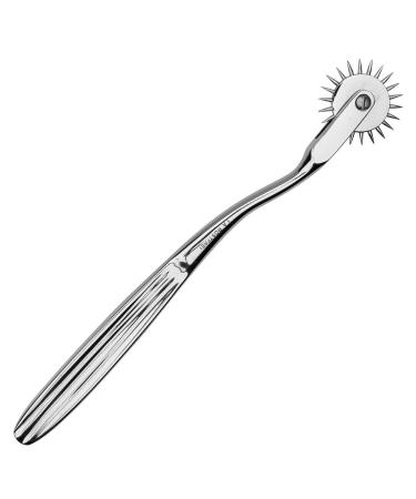 May nerve wheel with one roller - Painwheel - sensitivity wheel made of stainless steel with chrome-plated handle