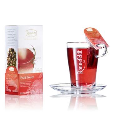 Ronnefeldt Fruit Power Joy of Tea - Strawberry-Raspberry Flavor 15 Tea Bags (54g) - Pack of 6 | International Shipping Available - Buy Online on GoSupps.com