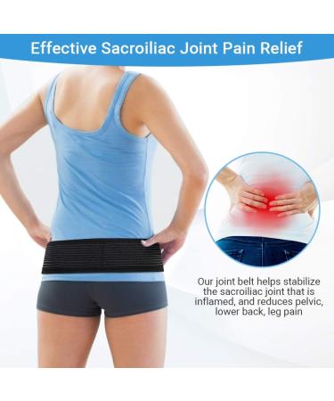Iliosacral SI Joint Hip Belt - Anti-Slip Pelvic Support for Sciatica Relief | Front Corrector Belt for Pain Management - Buy Online on GoSupps.com
