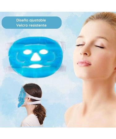 Cold gel face mask cold face mask to reduce inflammation and dark circles relief from migraines and headaches hot and cold effect mask improves circulation - Buy Online on GoSupps.com