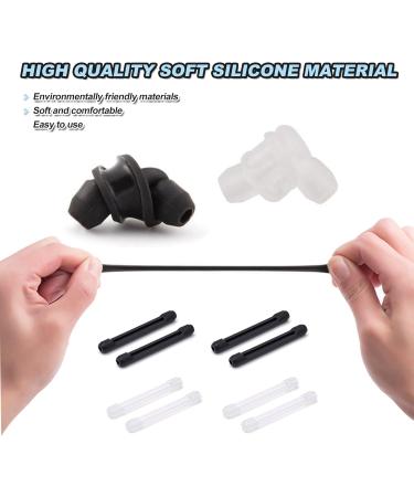 Buy Eyeglass Ear Grips | 12 Pairs of Silicone Ear Hook Cushions for Comfort & Secure Fit - Black & White Options - Buy Online on GoSupps.com
