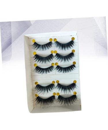 FRCOLOR Natural False Lashes 5 Pairs Thick False Eyelashes es False Lashes pestanas postizas naturales Cross False Eyelashes magnetic false eyelashes natural false cotton thread dense 3d - Buy Online on GoSupps.com