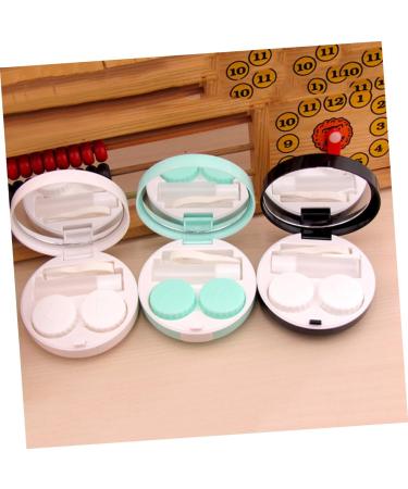 Buy Healeved Portable Lens Container - Compact Contact Case with Marble Design Mirror and SD Card Reader - Perfect Travel Solution - Buy Online on GoSupps.com