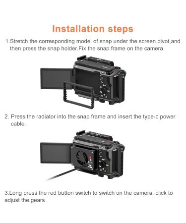 Shentec Camera Fan for ZV-E1 ZV-1F ZV-1 & ZV-E10L - Optimize Cooling for Your Sony Camera - Buy Online on GoSupps.com