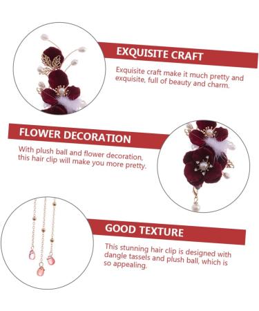 minkissy Antique Ball Hair Clip Flower Hair Headpiece for Women Hair Clip for Women Hair Barrettes for Women Hair Ornaments for Women Zinc Alloy Girl The Flowers Side Clip - Buy Online on GoSupps.com