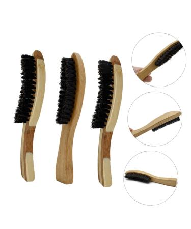 Shop Angoily 3-St Bartbrush Combs for Men | Wild Boar Bristle Beard & Hair Care Tools - Buy Online on GoSupps.com