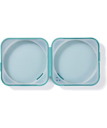 DENTiCASE - Patented Hygienic Storage Box in Turquoise | 1 Piece | Ideal for Dental Care & Travel - Buy Online on GoSupps.com