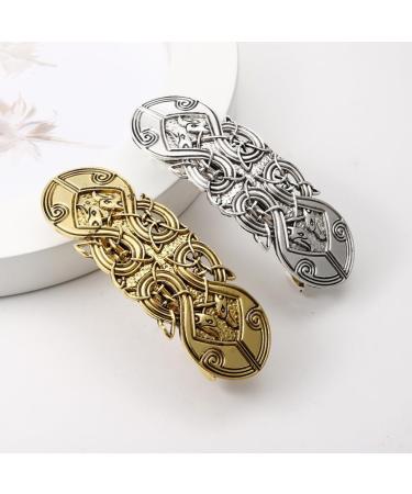 Vintage Hair Clip Knot Hair Pins Hollow Alloy Silver Hair Accessories for Women Girls Metal Hair Clips - Buy Online on GoSupps.com