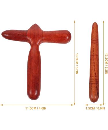 Gatuida 2-Piece Wooden Trigger Point Massage Tool Set for Foot Pain Relief | Acupressure & Reflexology Massage Tools - Buy Online on GoSupps.com