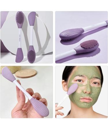 minkissy Silicone Wash Scrubber Scruber Facial Cleanser Tool Facial Scrubber for Cleaning Scrubber Tools Wash Brush Brush Plastic Applicator Brush Double Head - Buy Online on GoSupps.com