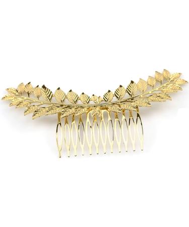 Bridal Gold Leaf Hair Comb Bridesmaid Hair Clips Hairpin Hair Accessories Wedding Hair Jewelry with Combs - Buy Online on GoSupps.com