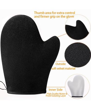 ANSPHIE Self Tanning Mitt Applicator - Reusable Glove for Sunless Tanner (2-Pack) - Buy Online on GoSupps.com