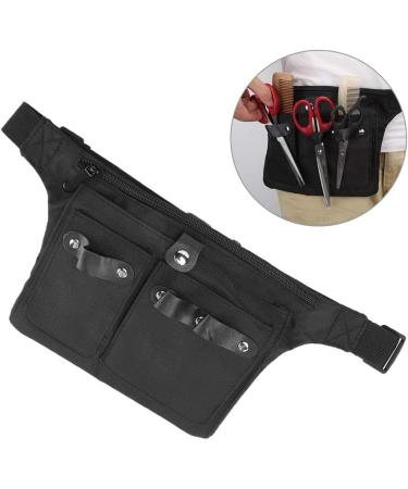 YAOGOHUA Multi Functional Portable Scissors Waist Bag Hair Clip Comb Hairdressing Tool Storage Bag Black - Buy Online on GoSupps.com