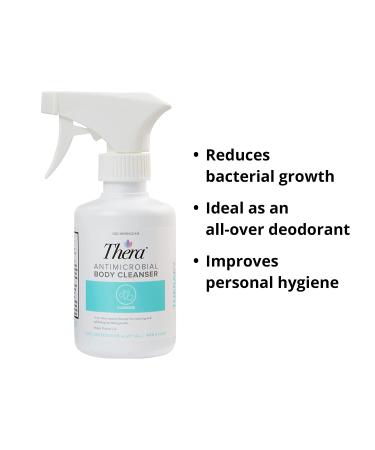 Thera Antimicrobial Body Cleanser 8 oz Spray Bottle - Mild, Rinse-Free Topical Cleanser for Nourished and Moisturized Skin - Buy Online on GoSupps.com