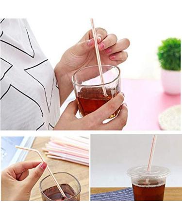 RETYLY 1500 Pcs Flexible Plastic Straws Striped Multi Colored Disposable Straw 8 inch Long - Buy Online on GoSupps.com
