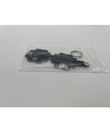 Copter Farm Dog Brand Collar Bag | Engraved Art & Real Leather | Custom Dog ID Tag | Black Flower Design - Buy Online on GoSupps.com