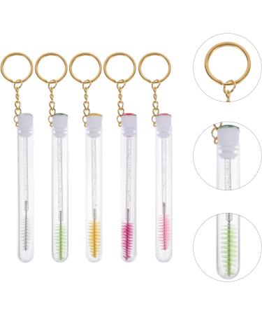 FOMIYES 10 Pcs Keychain Mascara Brush Mascarades for Women Diamond Mascara Wands with Tube Test Tube Crystal - Buy Online on GoSupps.com