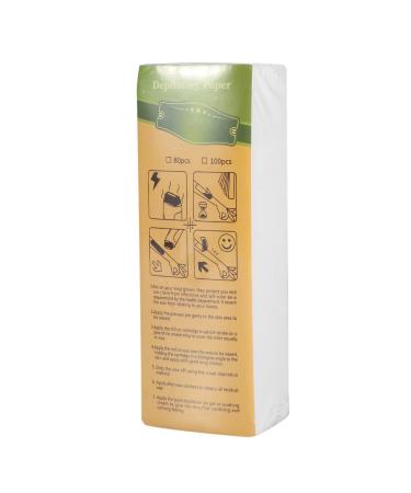 KENANLAN 100 Sheets/Bag Leg Arm Armpit Hair Removal Depilatory Fleece Epilator Wax Strips Paper