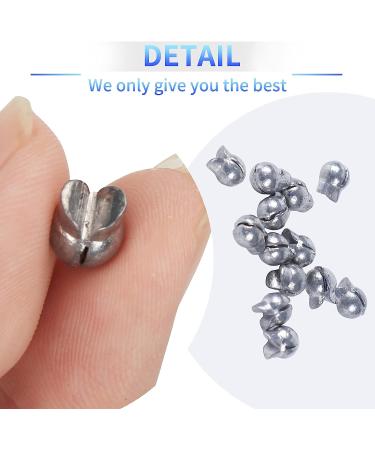 Qunweidi 100Pcs Fishing Weights Sinkers Kit - Round Split Shot Sinker & Egg Sinkers Combo - 5 Sizes - 0.007oz to 0.07oz - Silver - Buy Online on GoSupps.com