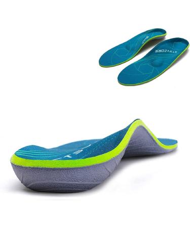 Orthopedic Insoles Plantar Fasciitis Arch Support Flat Feet Heel Spurs and Foot Pain Running Shock Absorption Inserts Size(7-7 1/2) MEN (7-7 1/2) | WOMEN (9-9 1/2) --260MM-10.25" Armygreen