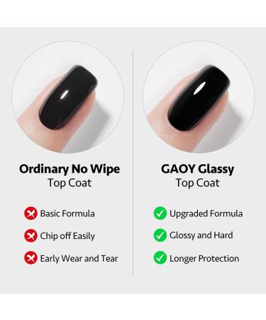 GAOY Gel Top Coat Matte Top Coat and Base Coat Set 3 Pcs 16ml Glossy Matte No Wipe Combination for UV Light Cure Gel Nail Polish - Buy Online on GoSupps.com