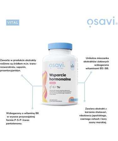 Olivit Sp z oo Osavi Hormonal Support Woman 30 vegan capsules - Buy Online on GoSupps.com