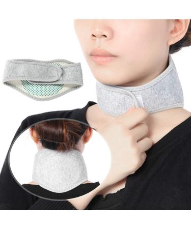 Self-Warming Neck Bandage with Tourmaline Magnets | Adjustable Cervical Support for Neck Pain Relief - International Shipping Available - Buy Online on GoSupps.com