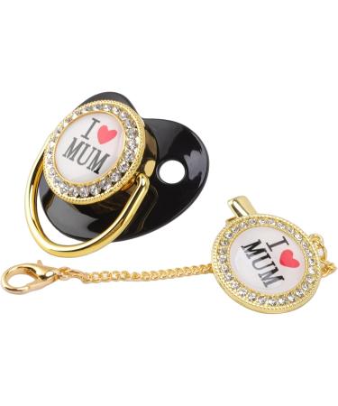 Buy BPA-Free Silicone Bling Baby Pacifier with Clips | Soft & Lightweight for 6-18 Months | International Shipping - Buy Online on GoSupps.com