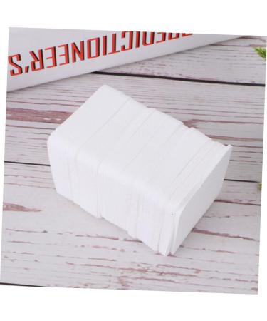 FRCOLOR 1 Box Lint Nail Pad Glue Cleaning Pads Glue Clean Wipe Nail Soak Off Foils Cosmetics Remover Pads Nail Wipe Pads Glue for Lashes Extension Cotton Pads White Manicure Towel - Buy Online on GoSupps.com