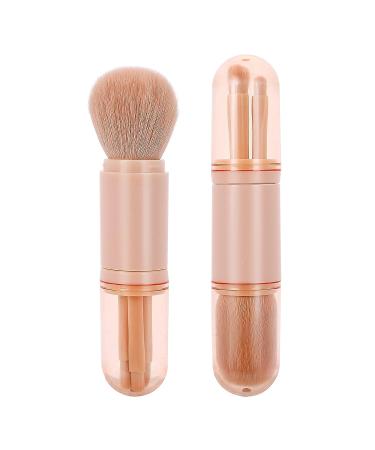 Molain 4 in 1 Retractable Travel Makeup Brush Set - Pink - Buy Online on GoSupps.com