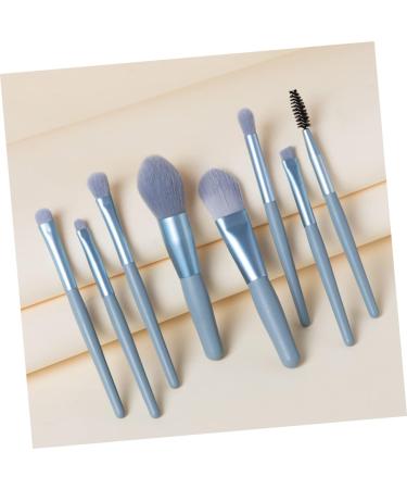 BIUDECO 8pcs Cosmetics Brush Eyeshadow Makeup Facial Kit Makeup Brushes Face Powder Brushes Blue - Buy Online on GoSupps.com