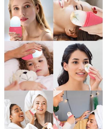 Premium Pink Ice Roller & Gua Sha Set for Face & Eyes | Reduce Fine Lines Shrink Pores Boost Skin Elasticity Reusable & Freezable Skin Care Tool - Buy Online on GoSupps.com