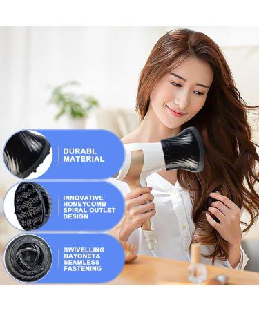 Universal Hair Diffuser Attachment for Curly Hair - Caredgo Foehn Compatible Hair Dryer Diffuser - Ideal for 1.4-3 Inch Nozzles - Buy Online on GoSupps.com
