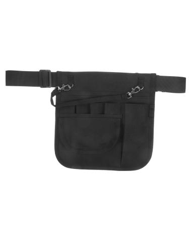 BESPORNBLE Pack Nurse Pocket Tool Pocket Tool Pocket storage bag Belt bag Tool bag for electrician hip pocket for nurses Sport Black 22x21x1cm