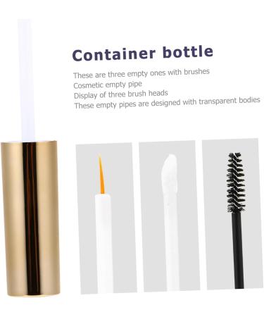  Gogogmee 3 Piece Transparent Cosmetic Containers Refillable Plastic Mascara Lip Gloss Tube Leak-Proof Screw Cap Lightweight Portable for Daily Use - Buy Online on GoSupps.com